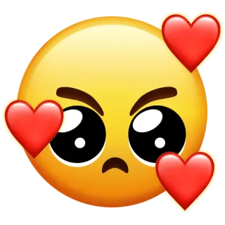 😠 1a0f034c Emoji, Cuore, Amore, Arrabbiato telegram sticker