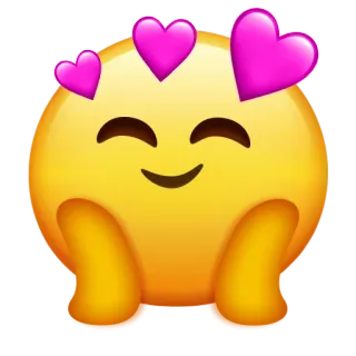 💖 55def108 emoji, cuore, carino, amore, felice, giallo telegram sticker