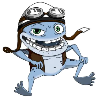 Crazy Frog telegram stickers