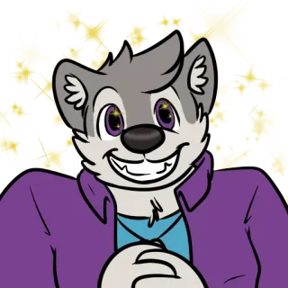 😄 0ec62b16 เฟอร์รี่, มานุษยรูปนิยม, สัตว์, การ์ตูน, ตัวละคร, ภาพวาด, ภาพประกอบ telegram sticker