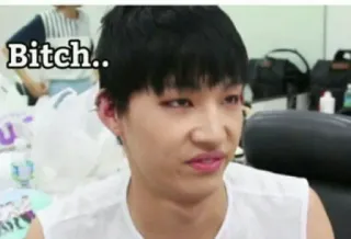 😐 95ba809b Bitch.. ofensivo, gíria, insulto, palavra, rosto telegram sticker