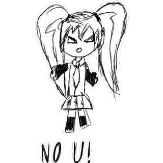 👌 9e8c03b3 NO U! nee jij, argument, cartoon telegram sticker