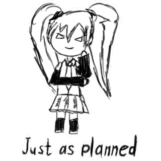 Crazy Miku telegram stickers