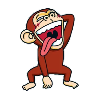 Crazy Monkey telegram stickers