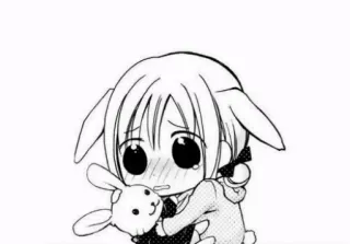 ✨ 14927fa3 动漫, 漫画, 兔子, 可爱, Q版, 卡哇伊 telegram sticker