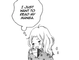 💕 33ccedfd I JUST WANT TO READ MY MANGA. 漫画, 阅读, 悲伤, 哭, 动漫, 女孩 telegram sticker