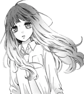 🍫 62ad979a 漫画, 动漫, 女孩, 角色, 绘画 telegram sticker