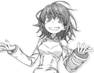 🔮 bcf6bfdc 动漫, 漫画, 角色, 插画, 女性, 微笑 telegram sticker