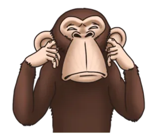 Crazy Funky Monkey @stickerscar telegram stickers