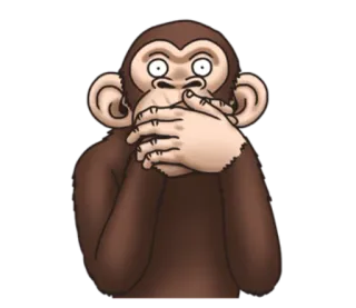 Crazy Funky Monkey @stickerscar telegram stickers