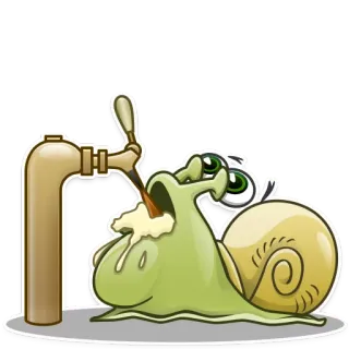 🍺 7055d777 caracol, bebendo, cerveja, álcool, desenho animado, animal whatsapp sticker