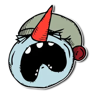 😫 ce793b34 哭泣, 伤心, 哭, 难过, 卡通, 插画, 表情符号, 情绪 telegram sticker