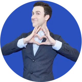 😘 79bd2852 serce, garnitur, mężczyzna, miłość, gest telegram sticker