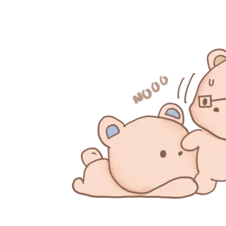 ❤️ 995e78fe orso, carino, cartone animato, animale, kawaii, adesivo telegram sticker