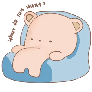 😗 be2fc321 hoooo! orso, cartone animato, carino, animale, hoooo telegram sticker