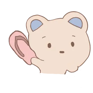 😑 e9340def orso, infradito, cartone animato, carino, animale telegram sticker