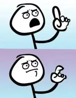 😞 519542e1 omino stilizzato, cartone animato, gesto, espressione telegram sticker