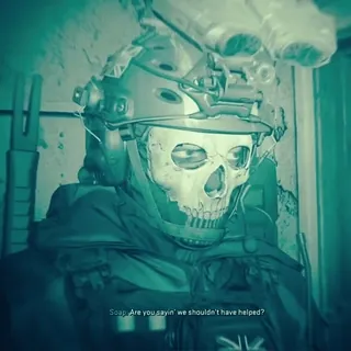 👻 f66ec861 Ghost Call of Duty: Modern Warfare 2 Soap: Are you sayin' we shouldn't have helped? Fantasma, Call of Duty, Modern Warfare 2, Videogioco, Maschera, Teschio, Soldato telegram sticker