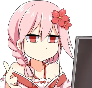 😑 caf23543 Anime, Dziewczyna, Sakura, Postać telegram sticker