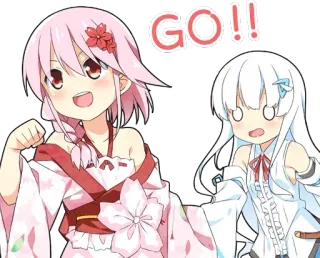 🙏 e1210dc1 GO!! Anime, Słodkie, Kawaii, Dziewczyny, Kibicowanie, Zachęta, Dalej telegram sticker