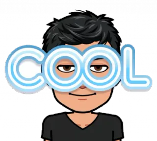 🌚 6f2129a2 COOL cool, alla moda, occhiali da sole, bitmoji, avatar whatsapp sticker