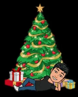 🎄 c1d204fc natale, bitmoji, regali, albero di natale, vacanze, festa whatsapp sticker