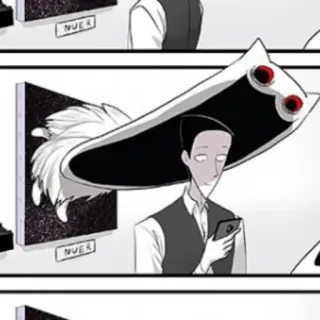 😁 305594eb NUER アート, 美術館, 帽子, イラスト telegram sticker