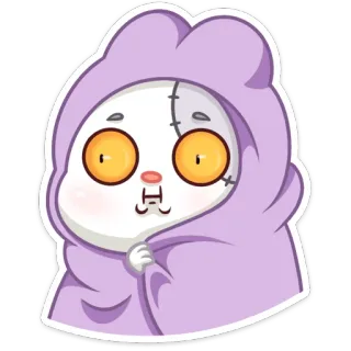 ☹️ eb27013a cartoon, character, cute, monster, animal, sticker whatsapp sticker