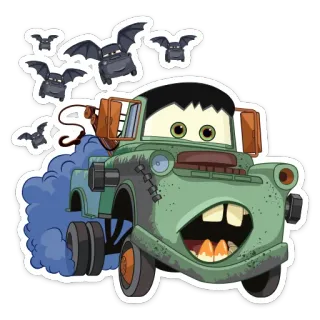 Страшилки с Тачками @TgSticker telegram stickers