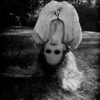 🖤 56520ab0 inquietante, horror, spaventoso, fantasma, ragazza telegram sticker