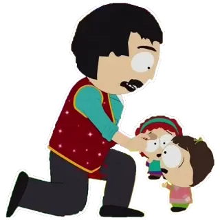 👩‍🚀 abe7eb4e Randy Marsh South Park animación, dibujos animados para adultos, comedia, serie de TV, paternidad telegram sticker