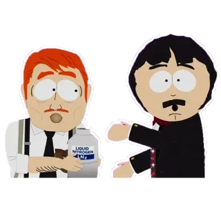 👩‍🚀 d0342259 LIQUID NITROGEN LN2 nitrógeno líquido, LN2, South Park, personaje telegram sticker