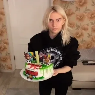 🥳 53b5301d Brawl Stars 비디오 게임, 케이크, 생일, 팬아트 telegram sticker