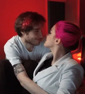 😘 001380af casal, romance, amor, relacionamento, retrato whatsapp sticker