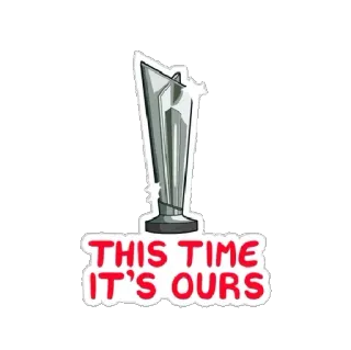 🏆 7a3d7e0f THIS TIME IT'S OURS zwycięstwo, sport, trofeum, wygrana, drużyna, zawody whatsapp sticker