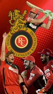 🤓 7c6570fa ROYAL CHALLENGERS BANGALORE cricket, RCB, deporte, equipo, jugadores telegram sticker
