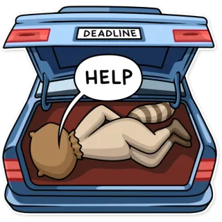 Criminal Raccoon telegram stickers