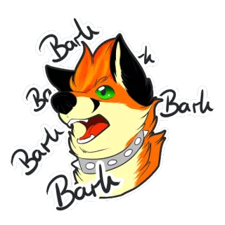 🐕 2c9912a7 Bark Bark Bark Bark Bark cachorro, peludo, desenho animado, latindo, animal, agressivo telegram sticker