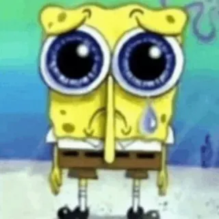 😢 49d854bf Spongebob Squarepants спанч боб, мультфильм, грустный, плачет, nickelodeon, squarepants whatsapp sticker