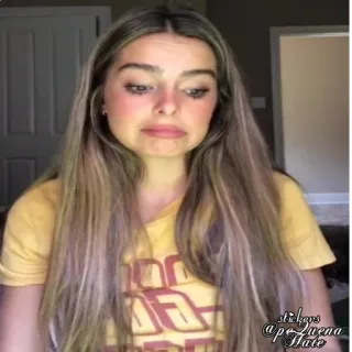 😕 08e27c80 stickers @pequena hate สติกเกอร์, ข้อความ, ผู้หญิง, เกลียด telegram sticker