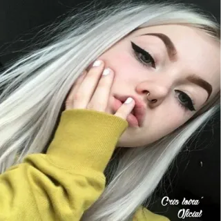 😐 6fdd4061 Cris Loira Oficial ผู้หญิง, ภาพเหมือน, ผมบลอนด์, ความงาม, ผู้หญิง telegram sticker