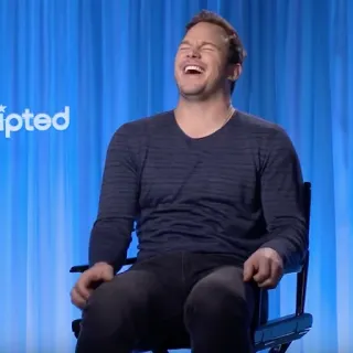 🐁 1b3c643f Chris Pratt attore, celebrità, ridere, uomo, ritratto whatsapp sticker