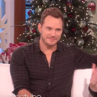 🐁 9e0a1b07 Chris Pratt Chris Pratt, attore, celebrità, uomo, televisione, Natale whatsapp sticker