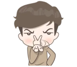 🤨 adecf87a cartoon, character, cute, emotion, gesture telegram sticker