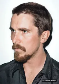 😤 ac6ece01 Christian Bale actor, hombre, retrato, celebridad telegram sticker