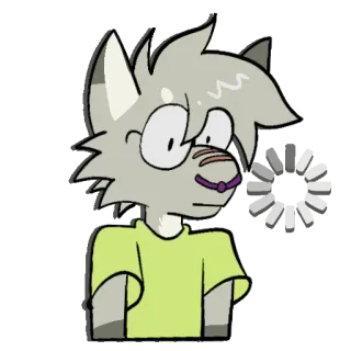 😵‍💫 70cc8a17 cartoon, character, anthropomorphic, animal, furry telegram sticker