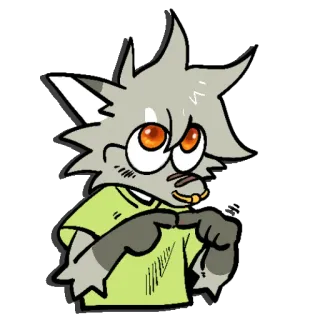 🥺 8aad217f cartoon, animal, character, drawing, sticker telegram sticker