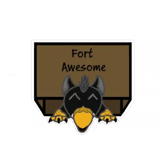 🦅 02ac4f59 Fort Awesome benteng, keren, stiker, imut, burung whatsapp sticker