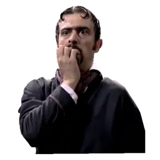 😱 2502871a 男, ショック, 恐怖, 不安, 表情, 緊張 telegram sticker