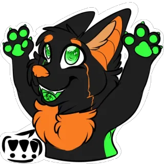 😃 39ca8f76 !!! 퍼리, 개, 할로윈, 유독성, 생물재해, 만화 telegram sticker